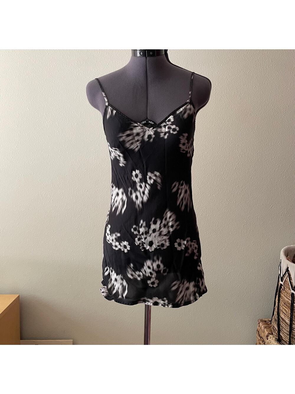All Saints Hera Jasmine Slip Dress (upcycled / altered into a mini dress) | XS/S